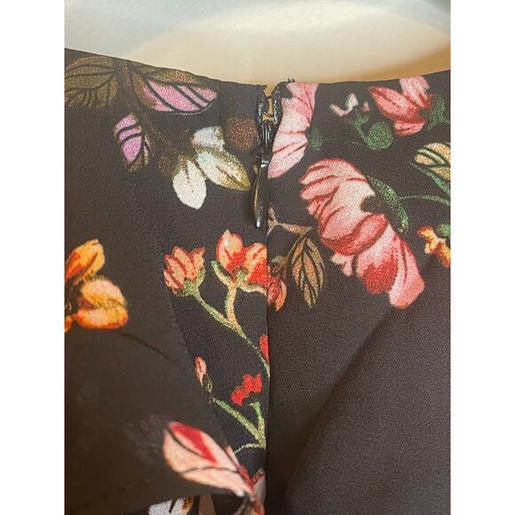 NY Collection Womens Floral Print Ruffle Tiered Chiffon Dress Sleeveless Size M - Picture 6 of 10